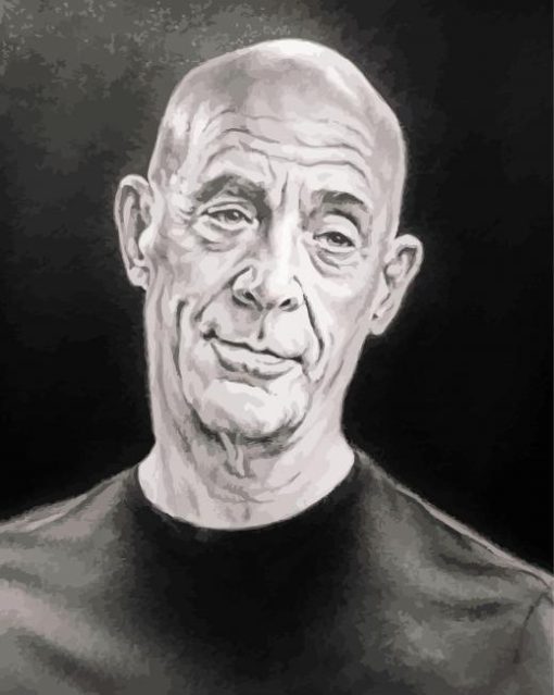 Black And White Jk Simmons Art Diamond Painting