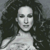 Black And White Sarah Jessica Parker Diamond Painting