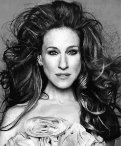 Black And White Sarah Jessica Parker Diamond Painting