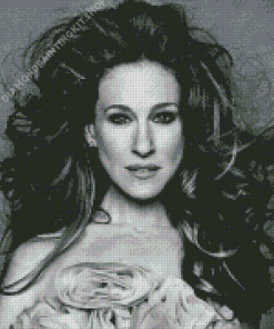 Black And White Sarah Jessica Parker Diamond Painting