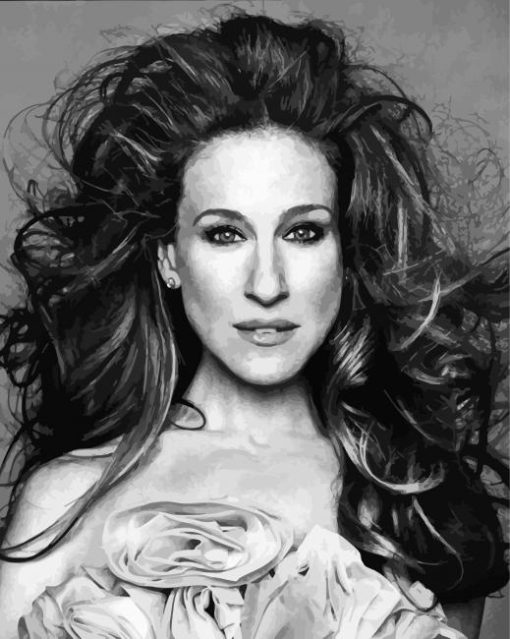 Black And White Sarah Jessica Parker Diamond Painting