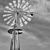 Black And White Western Windmill Diamond Painting