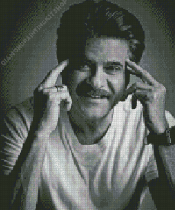 Black And White Anil Kapoor Diamond Painting