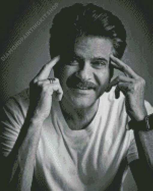 Black And White Anil Kapoor Diamond Painting