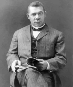 Black And White Booker Washington Art Diamond Painting