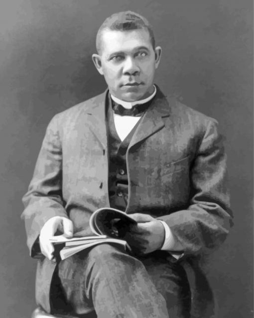 Black And White Booker Washington Art Diamond Painting