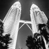 Black And White Twin Tower Diamond Painting