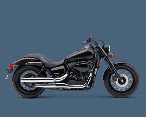 Black Honda Shadow Diamond Painting