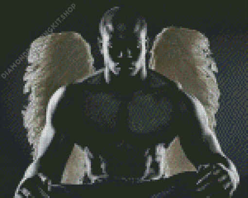 Black Male Angel Diamond Painting