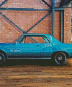 Blue 1964 Gto Car Diamond Painting