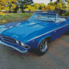 Blue 1969 Chevy Chevelle Diamond Painting