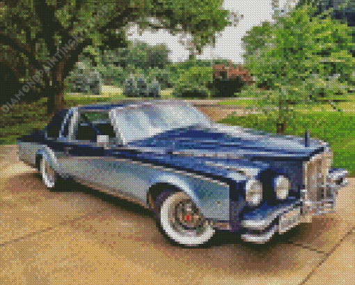 Blue Packard Kit Car Diamond Painting