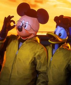 Breaking Bad Mickey Mouse And Donald Duck Diamond Painting