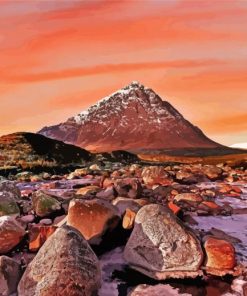 Buachaille Etive Mor Sunset Diamond Painting