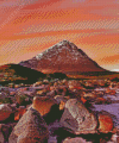 Buachaille Etive Mor Sunset Diamond Painting