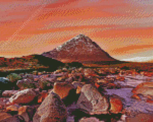 Buachaille Etive Mor Sunset Diamond Painting