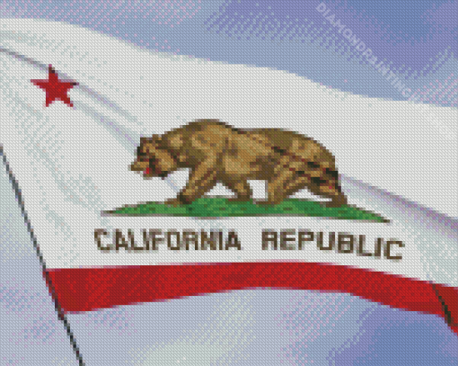 California State Flag Diamond Painting