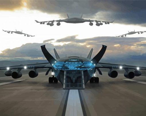 Cargo Plane Diamond Painting