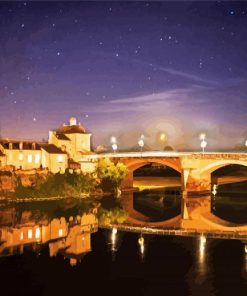 Chinon At Night Diamond Painting