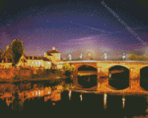 Chinon At Night Diamond Painting