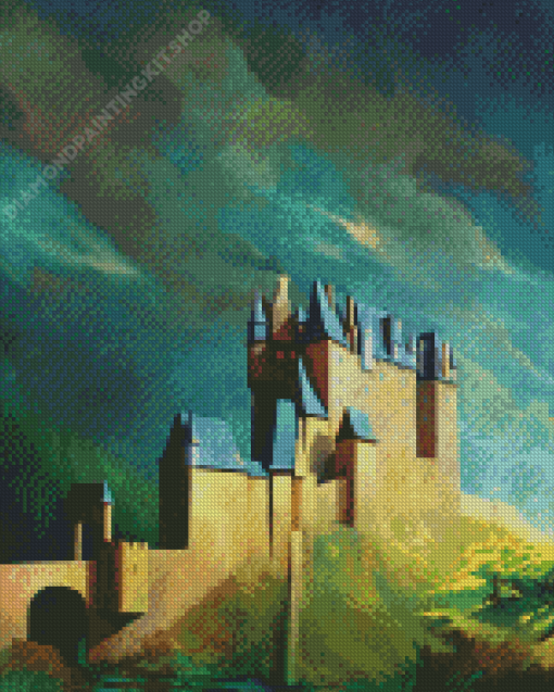 Chinon Castle Art Diamond Painting