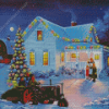 Christmas Winter Farm Diamond Painting