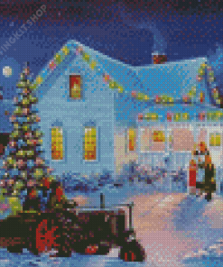 Christmas Winter Farm Diamond Painting