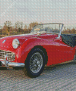 Classic Triumph TR3A Car Diamond Painting