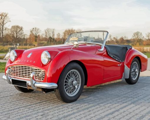 Classic Triumph TR3A Car Diamond Painting