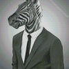 Classy Mr Zebra Diamond Painting