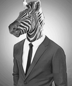 Classy Mr Zebra Diamond Painting