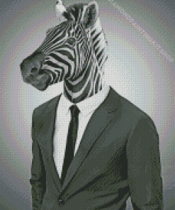 Classy Mr Zebra Diamond Painting