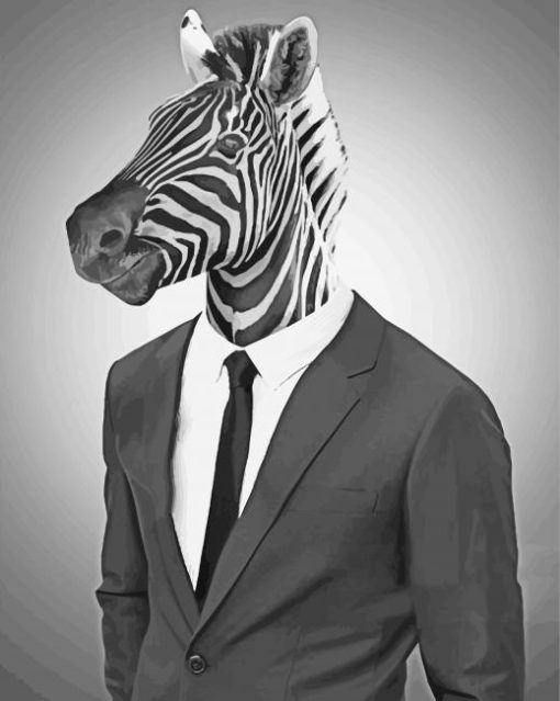 Classy Mr Zebra Diamond Painting