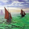 Claude Monet Boats In Sea Diamond Painting