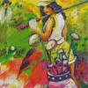 Colorful Golf Lady Diamond Painting