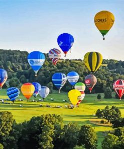 Colorful Hot Air Balloons Bristol Diamond Painting