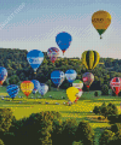 Colorful Hot Air Balloons Bristol Diamond Painting