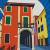 Colorful Bologna Italy Art Diamond Paintings