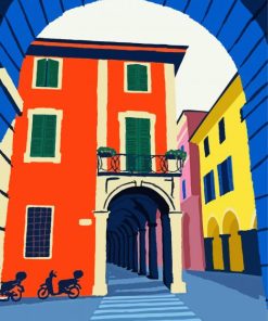 Colorful Bologna Italy Art Diamond Paintings