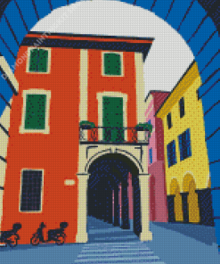 Colorful Bologna Italy Art Diamond Paintings