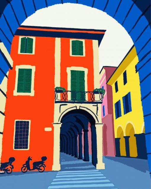 Colorful Bologna Italy Art Diamond Paintings