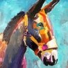 Colorful Mule Head By Susan Elizabeth Jones Diamond Painting