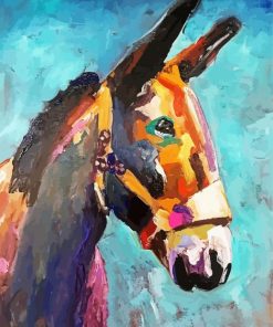 Colorful Mule Head By Susan Elizabeth Jones Diamond Painting