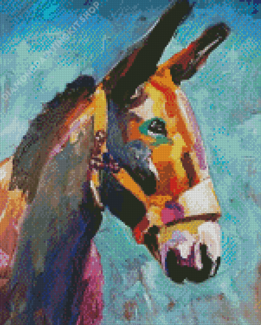 Colorful Mule Head By Susan Elizabeth Jones Diamond Painting