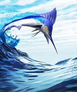 Cool Marlin Swordfish Diamond Painting