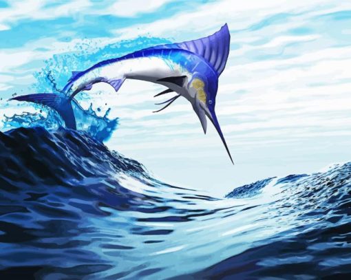 Cool Marlin Swordfish Diamond Painting