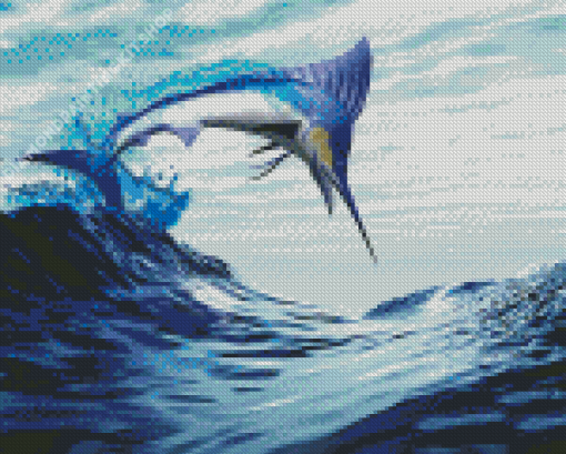 Cool Marlin Swordfish Diamond Painting