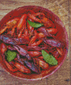 Crayfish In Bowl Diamond Painting