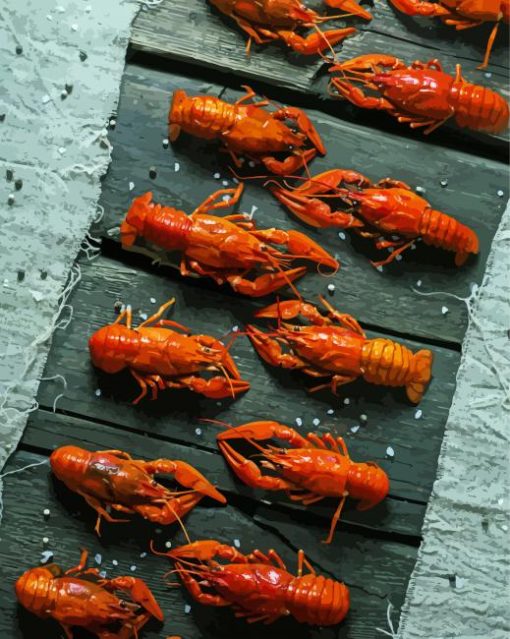 Crayfish Still Life Diamond Painting