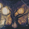 Dark Creepy Forest Art Diamond Paintings